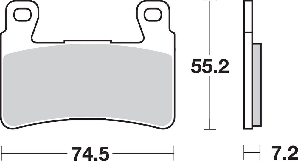 SBS HS Street Excel Sintered Front Brake Pads For Honda CB 1100 2014
