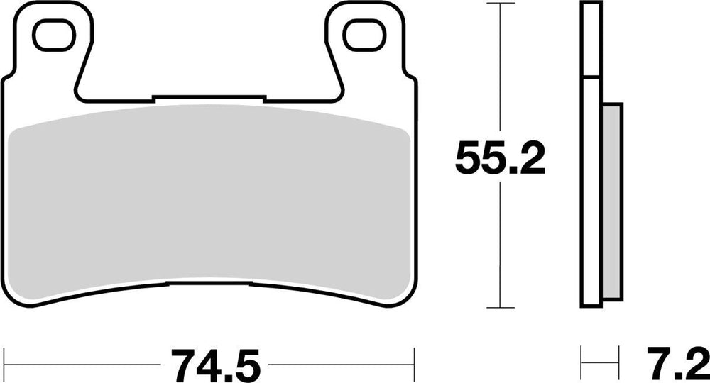 SBS HF Street Ceramic Organic Front Brake Pads For Honda CB 1100 2014