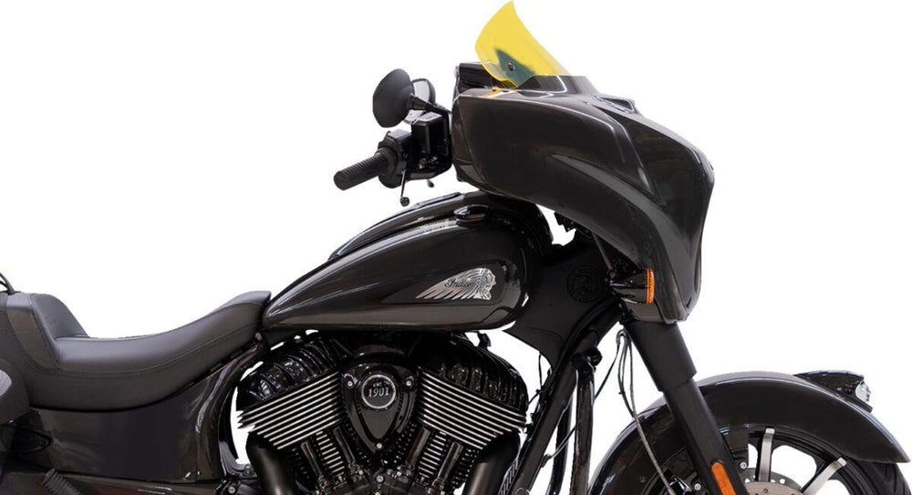 Klock Werks Kolor Flare Ice Windshield For Indian Chieftan 111 2014-2020 25.5 cm (10") - Yellow