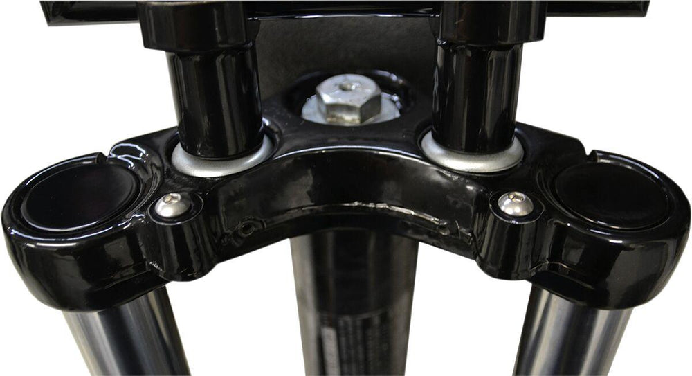LA Choppers Flush-Mount Fork Caps For Harley Davidson FXDB 1340 1991-1992 - Black