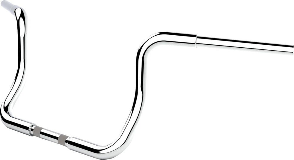 LA Choppers Twin Round Handlebar For Harley Davidson FLH 1868 ABS 2021 25.5 cm (10") - Chrome