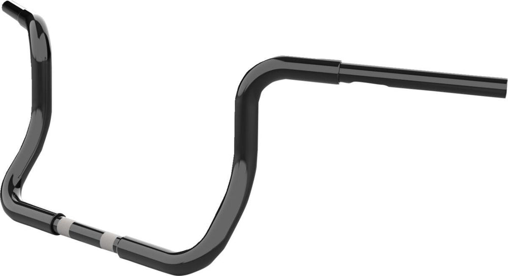 LA Choppers Twin Round Handlebar For Harley Davidson FLH 1868 ABS 2021 25.5 cm (10") - Black