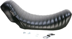 LE Pera Bare Bones Solo Seat For Harley Davidson FLD 1690 2012-2013 Pleated - Black