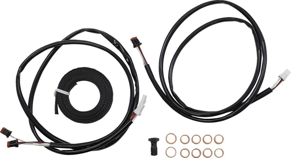 LA Choppers Complete Plug-and-Play Cable Kit For Harley Davidson FLH 1868 ABS 2021 45.5 cm - 51 cm (18" - 20") - Black/Clear-Coated/Natural