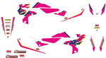 Blackbird Retro Graphics Kit For Yamaha YZF250 2019-2023 - Blue/Pink/White