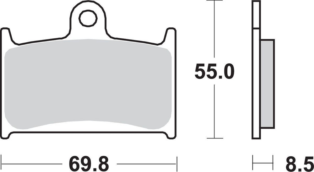 SBS HS Street Excel Sintered Front Brake Pads For Triumph Daytona 1000 1992