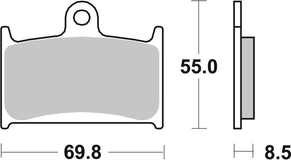 SBS HF Street Ceramic Organic Front Brake Pads For Triumph Daytona 1000 1992