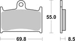 SBS HF Street Ceramic Organic Front Brake Pads For Triumph Daytona 1000 1992
