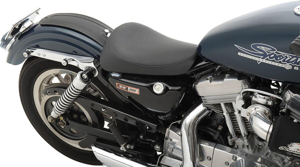 Drag Specialties Front Solo Vinyl Seat For Harley Davidson XL 1200 C 1996-2003 - Black