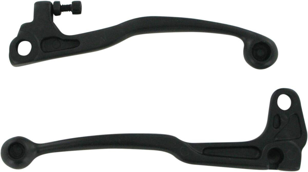 Parts Unlimited Shorty Power Brake & Clutch Lever Set For For Suzuki DR250 1990-1993 - Black