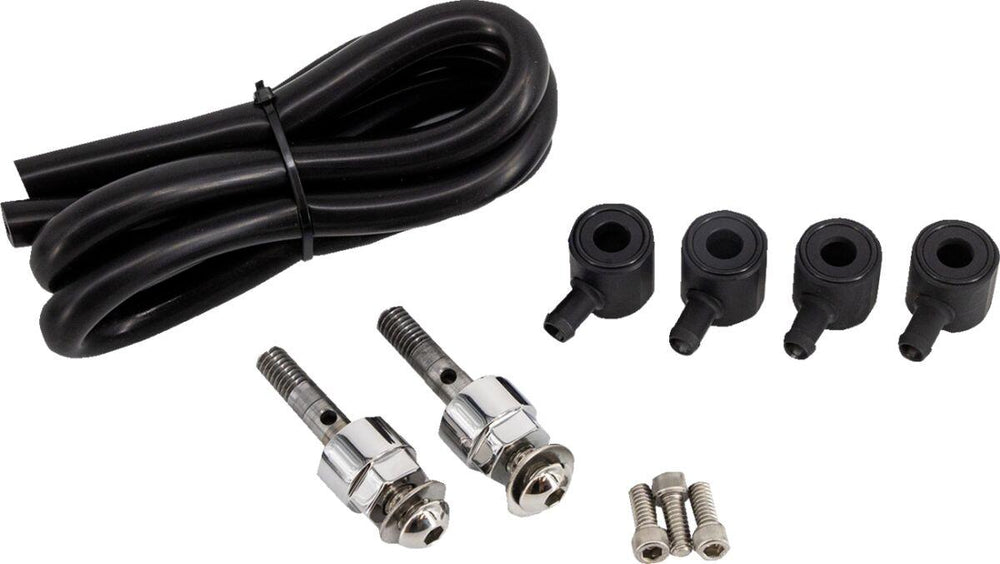 Trask External Breather Kit For Assault Charge Air Cleaner For Harley Davidson FLDE 1750 2018-2020 - Black