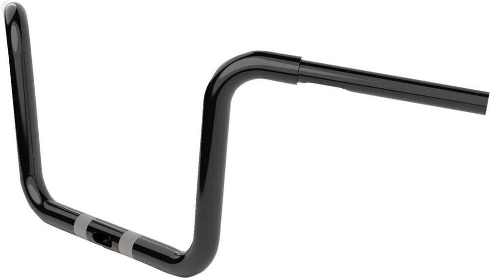 LA Choppers Twin Round Handlebar For Harley Davidson FLTRK 1868 ABS 2020-2023 25.5 cm (10") - Black