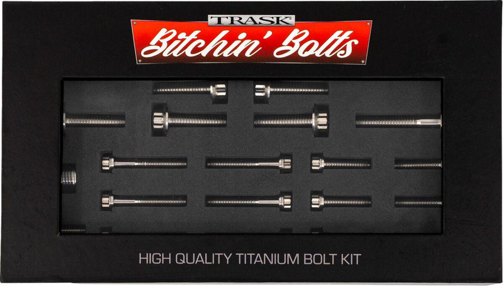 Trask Bitchin Transmission Bolts For Harley Davidson FLDE 1750 ABS 2018-2020 - Silver