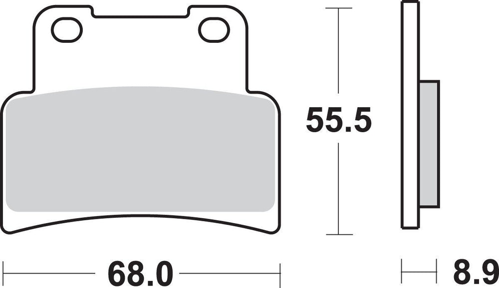 SBS HS Street Excel Sintered Front Brake Pads For Yamaha MT-125 2014-2016