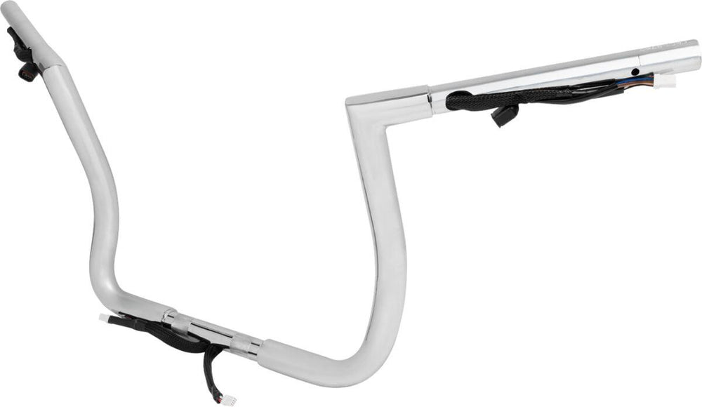 LA Choppers Pre-Wired Twin Peaks Handlebar For Harley Davidson FLHTK 1868 ABS 2024 30.5 cm (12") - Chrome