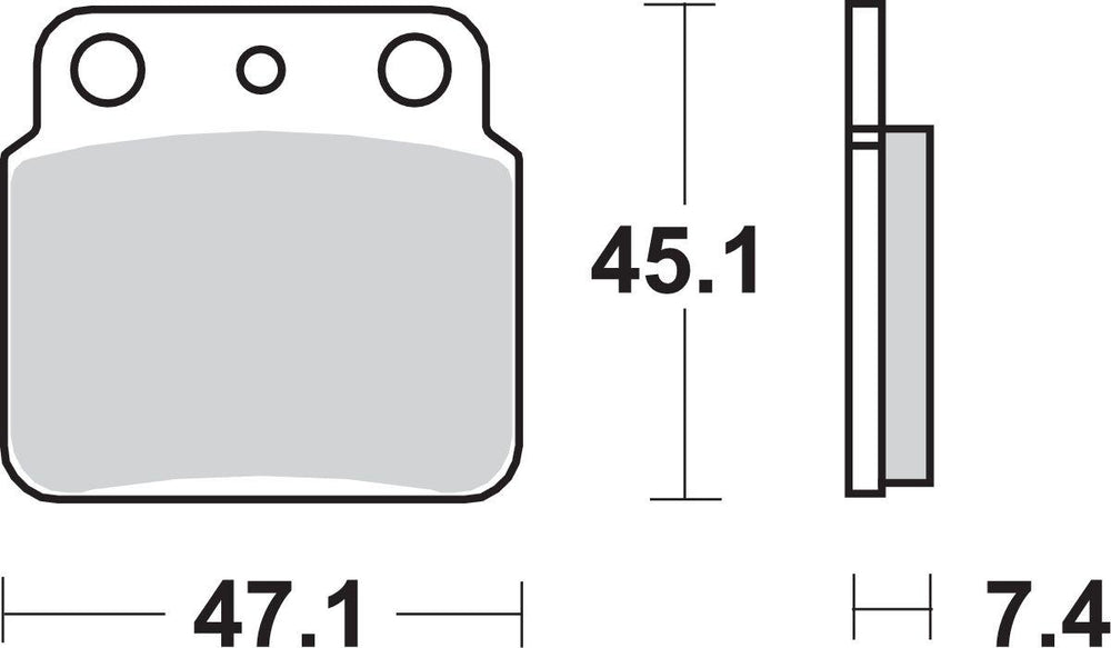 SBS SI Sintered Rear Brake Pads For Arctic Cat Textron 400 2X4 2007-2008