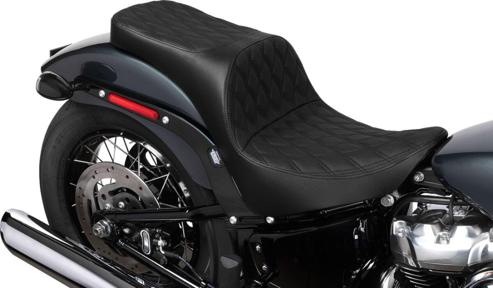 Drag Specialties Freedom Touring Double Diamond Seat For Harley Davidson FLDE 1750 ABS 2018-2020 - Black