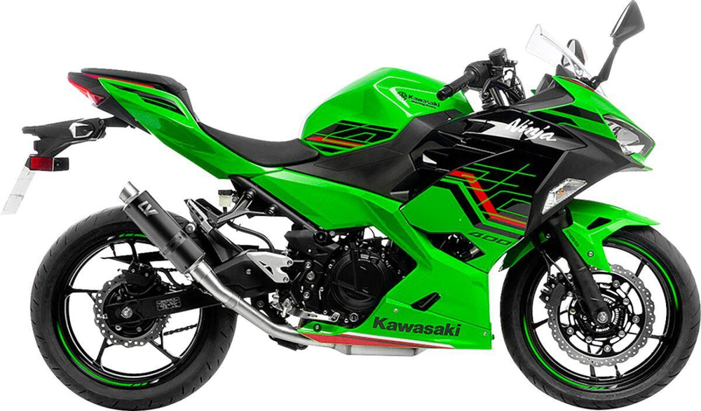 LeoVince GP Corsa  Silencer For Kawasaki Ninja 400 2024 - Black