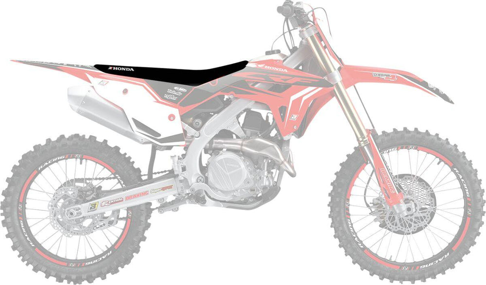 Blackbird Zebra Seat Cover For Honda CRF250F 2023-2025 - Black/Red