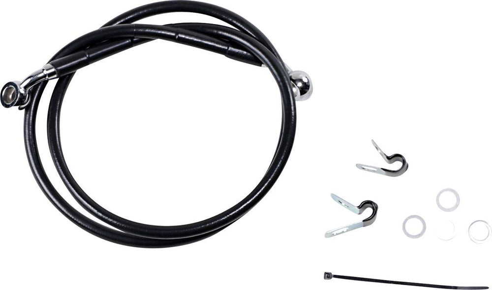 Drag Specialties Stainless Steel Brake Hose Kit For Harley Davidson XL 1200 C 2004-2010 Front
