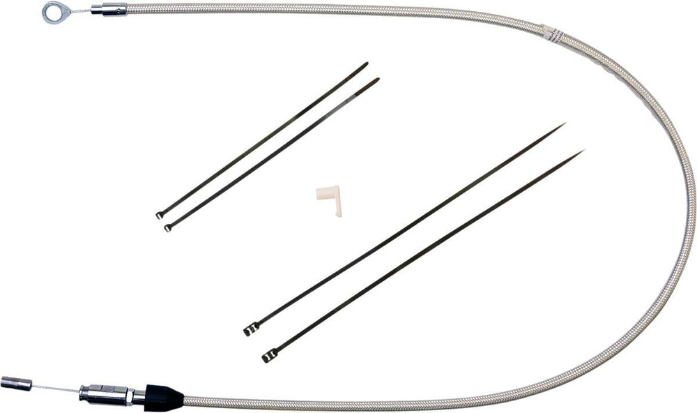 Magnum Shielding Quick Connect Clutch Cable For Harley Davidson FLDE 1750 2018-2020 86 cm (34") - Silver