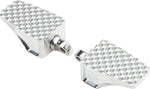 LA Choppers County Line Foot Pegs For Harley Davidson FLD 1690 2012-2013 Fits Front Or Rear - Raw