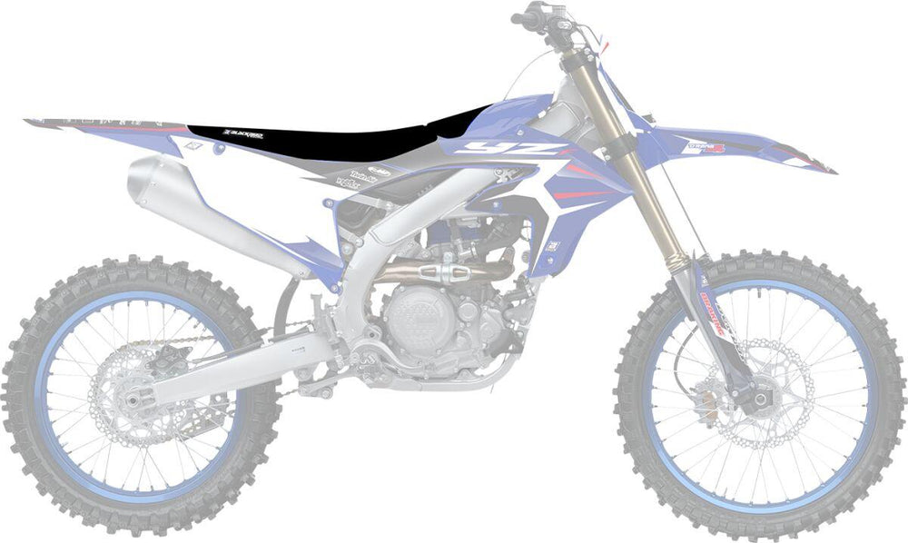 Blackbird Zebra Seat Cover For Yamaha YZF450 2023-2025 - Black/Blue