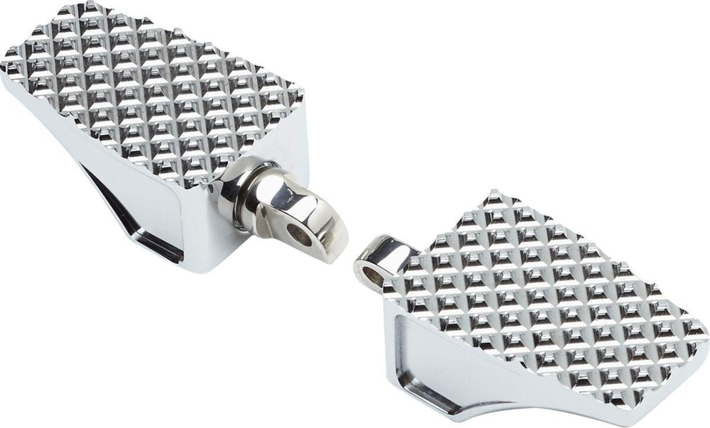 LA Choppers County Line Foot Pegs For Harley Davidson FLDE 1750 ABS 2018-2020 Front - Chrome