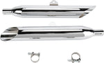 Cobra Slash Cut Silencers For Yamaha XVS 1100 2004-2009 - Chrome