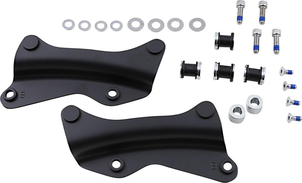 Drag Specialties Backrest Docking Kit For Harley Davidson FLH 1868 2021 - Matte Black
