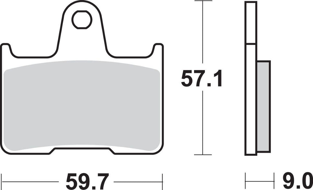 SBS LS Street Excel Sintered Rear Brake Pads For Suzuki GSF 650 2005