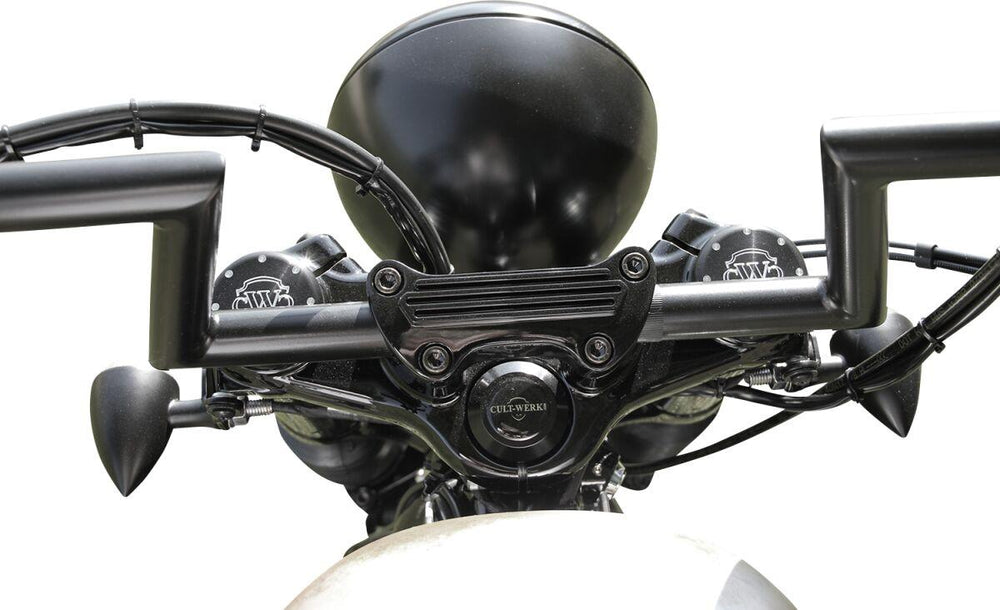 Cult Werk Handlebar Clamp For Harley Davidson XL 1200 C 1996-2020 - Black
