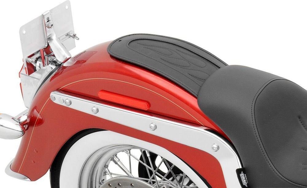 Drag Specialties Fender Skin For Harley Davidson FLST 1450 2006 Rear - Black/Flame