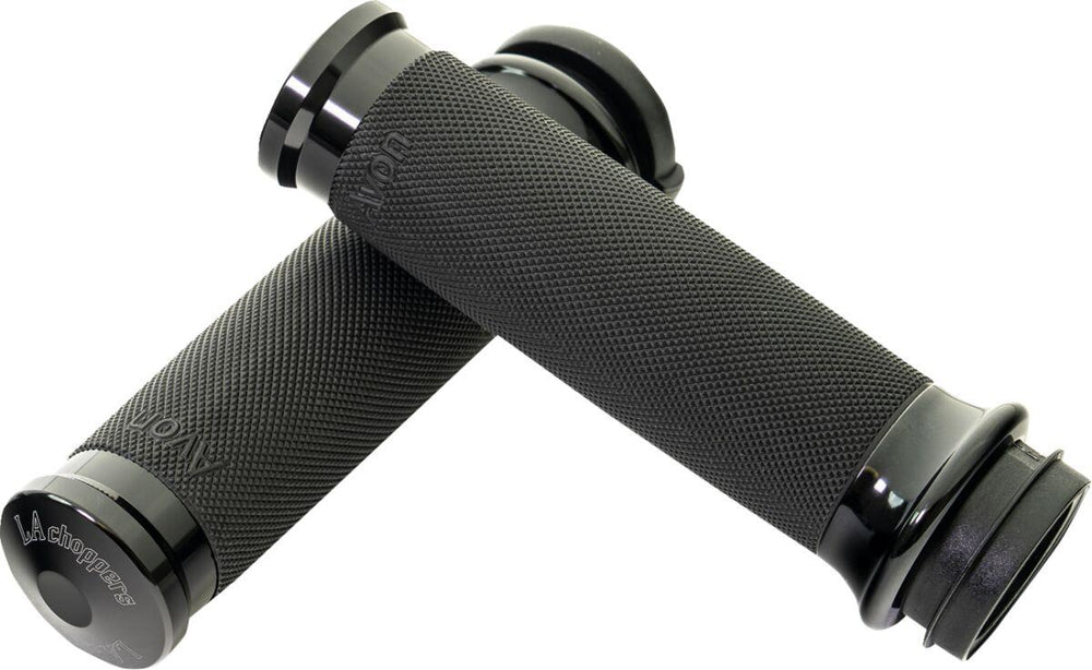 LA Choppers County Line Grips For Harley Davidson FLDE 1750 ABS 2018-2020 - Black