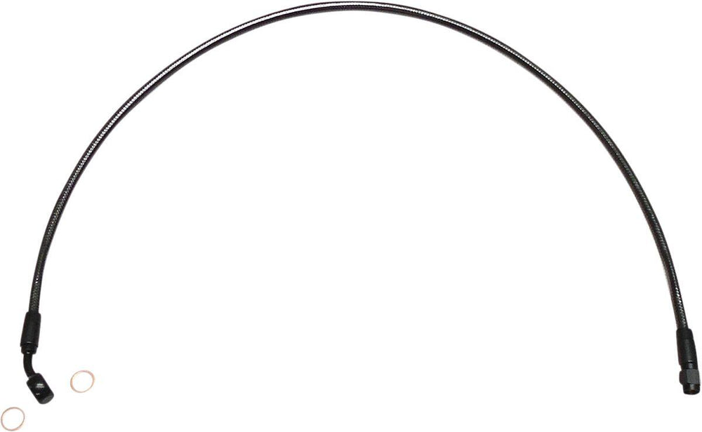 Magnum Shielding Alternate Length Brake Hose For Harley Davidson FXLRS 1868 2020-2021 56cm (22") - Black
