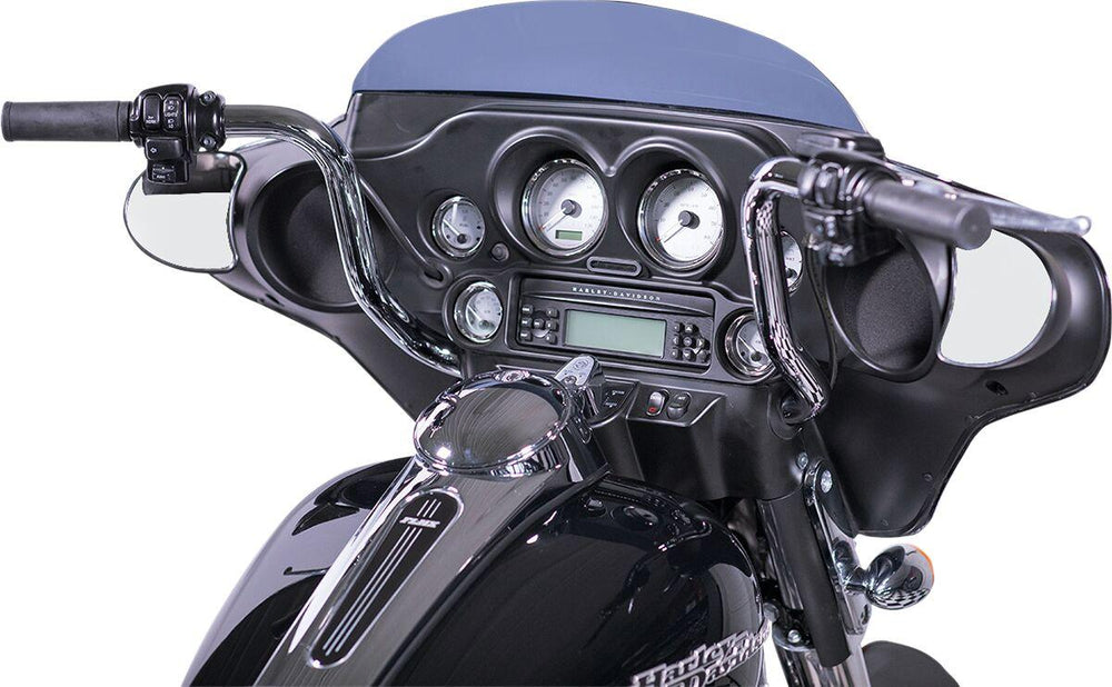 Fat Baggers Inc. 1-1 4" EZ Install Round Top Handlebar For Harley Davidson FLH 1868 2021 30.5 cm (12") - Chrome