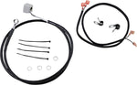 Drag Specialties Stainless Steel Brake Hose Kit For Harley Davidson FLSTC1340 1988-1999 Rear - Black