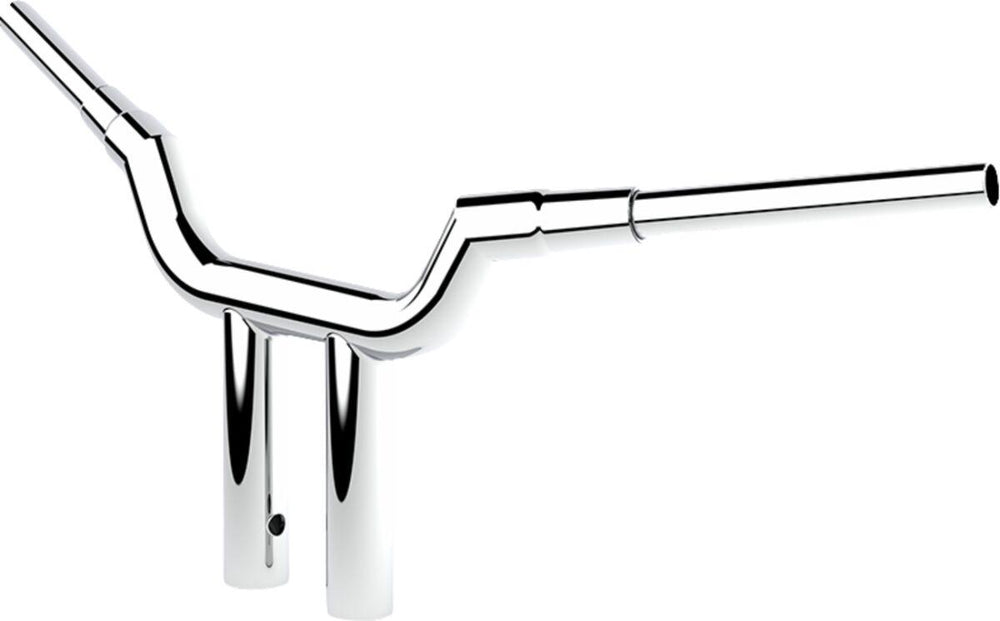LA Choppers Valley T-Bar Handlebars 25.5 cm (10") - Chrome