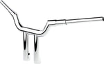 LA Choppers Valley T-Bar Handlebars 25.5 cm (10") - Chrome