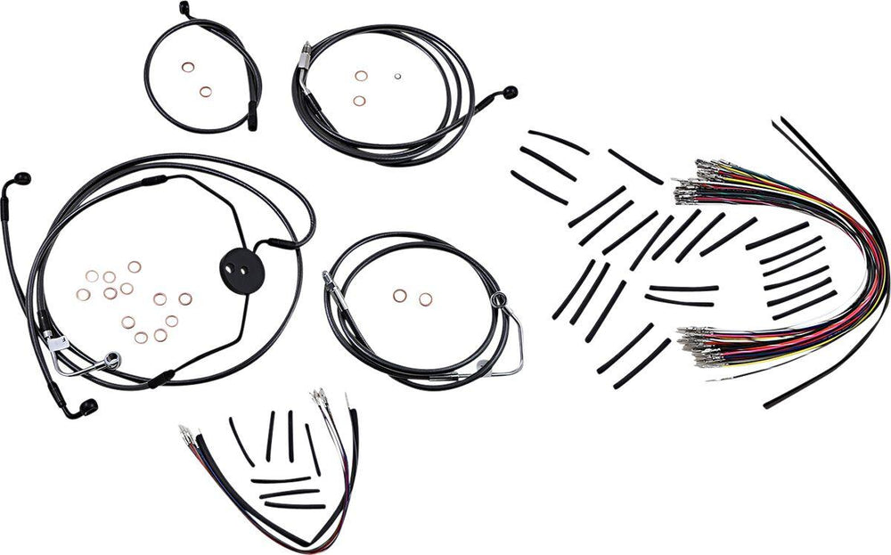 Magnum Shielding  Pearl Designer Handlebar Cable Install Kit For Harley Davidson FLTRSE3 1800 2009 38 - 43cm (15" - 17") - Black