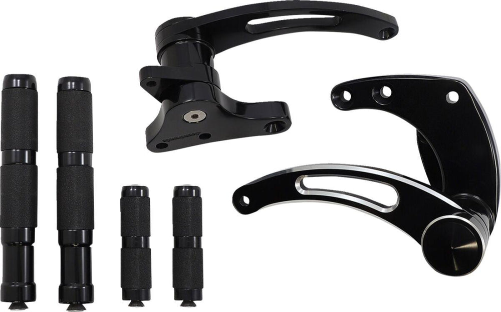 Accutronix Forward Controls For Harley Davidson FLD 1690 2012-2013 Slotted - Black