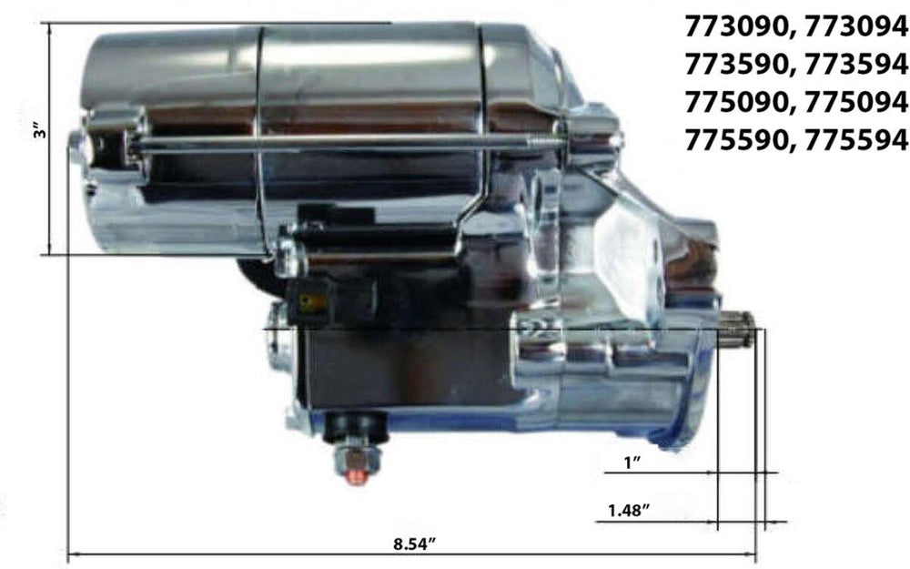 Terry Components 2.0 KW Starter Motor For Harley Davidson FLHR 1340 1994-1998