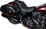 Drag Specialties Predator Seat For Harley Davidson FLSB 1750 2018-2021 Black Stitching Double Diamond - Black