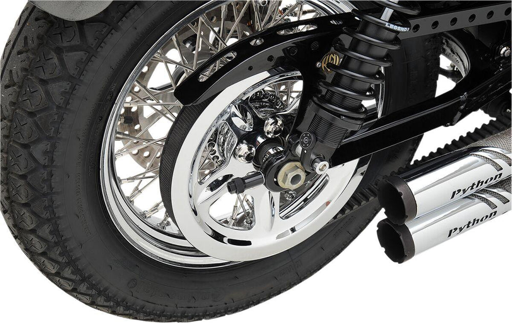 Drag Specialties Outer Rear Pulley Insert For Harley Davidson XL 1200 C 2004-2015 Rear - Chrome
