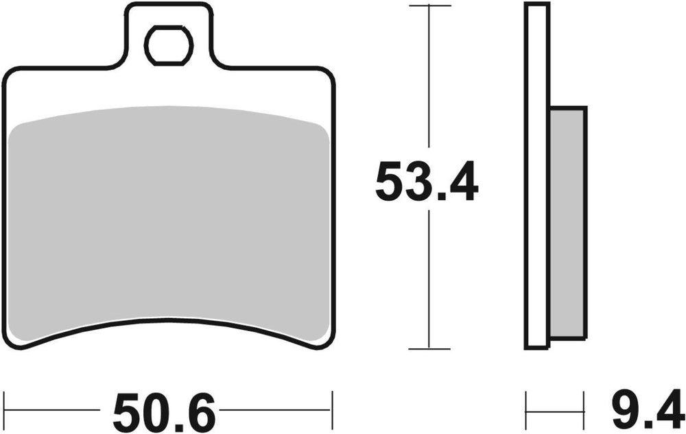SBS MS Maxi Sintered Rear Brake Pads For Aprilia Atlantic 125 2003-2009