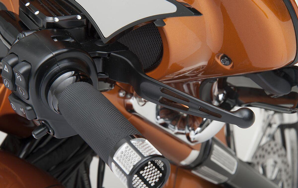 Drag Specialties Slotted Wide Blade Lever Set For Harley Davidson FLHRSE6 1800 2014 - Black