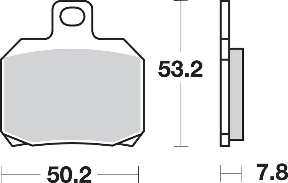 SBS HF Street Ceramic Organic Rear Brake Pads For Ducati 1098 2007-2008