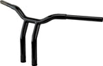 LA Choppers One Piece Kage Fighter Pullback Riser Handlebar For Harley Davidson FLFBS 1923 ABS 2025 30.5 cm (12") - Black
