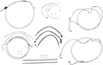 Magnum Shielding Sterling Chromite II Designer Handlebar Cable Install Kit For Harley Davidson FLH 1868 2021 38 - 43cm (15" - 17") - Chrome Clear-Coated