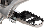 Moose Racing Hybrid Foot Pegs For Gas Gas EC125 1997-2010 - Black/Silver